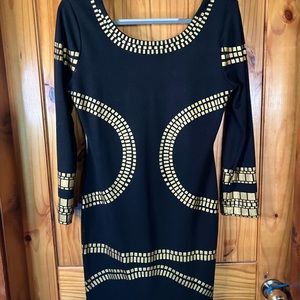 Black and Gold Dress